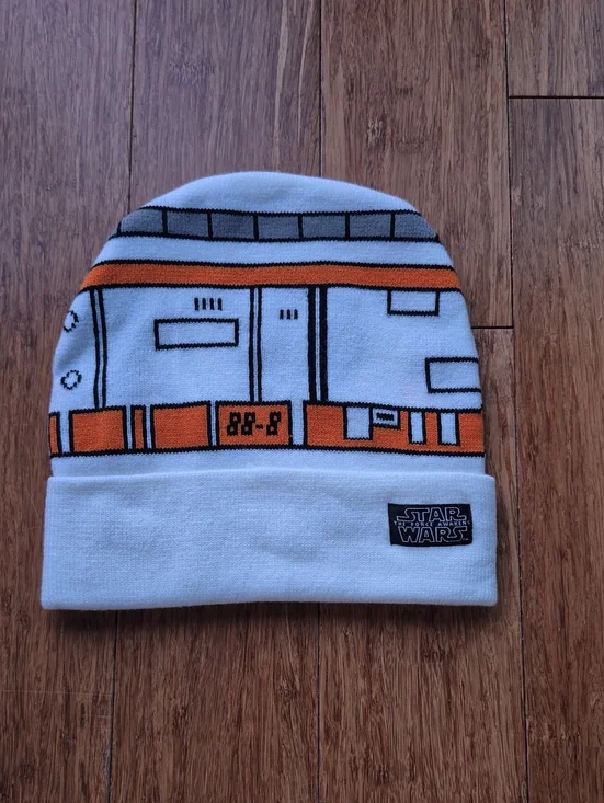 Star Wars BB-8 Graphic Beanie - White & Orange