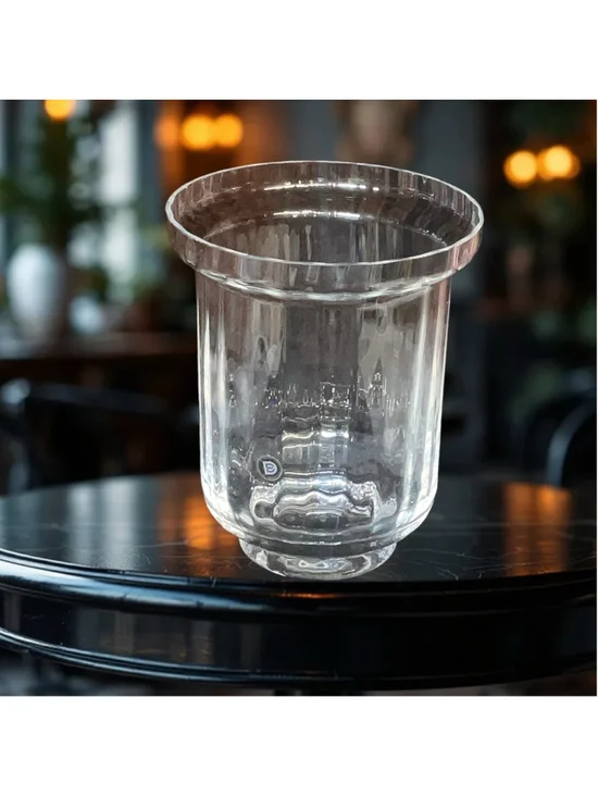 Vintage Dartington England 24% Lead Crystal Wine Cooler Ice Bucket Chiller Bar