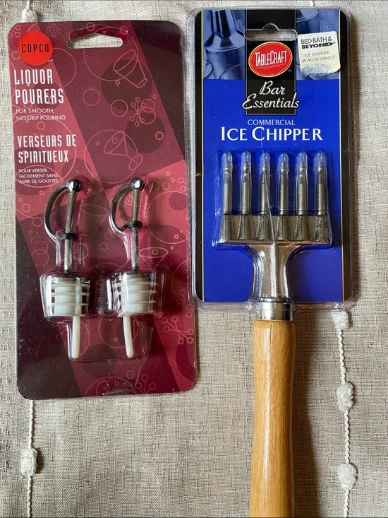 Bar Essentials Ice Chipper and Liquor Pours