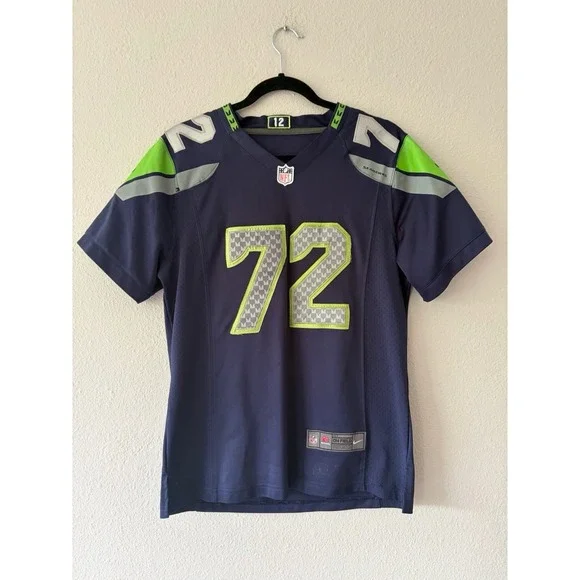 Seattle Seahawks On Field Jersey Bennett 72 Stitched Womens XXL