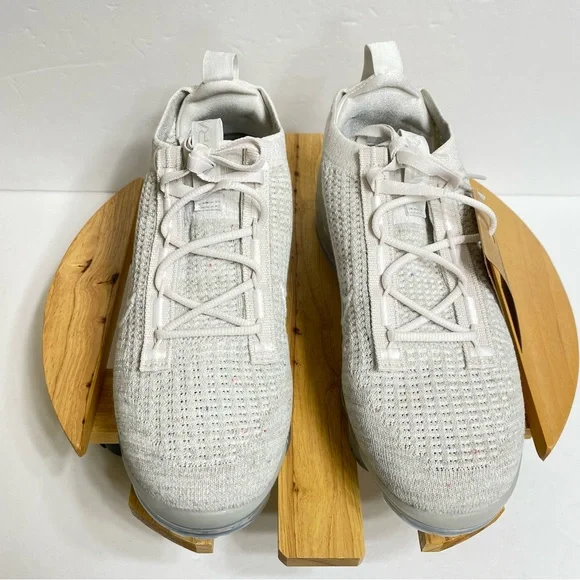 Nike Air VaporMax Flyknit 2021 Shoes Phantom Metallic Silver Size 9.5 DJ9975-001