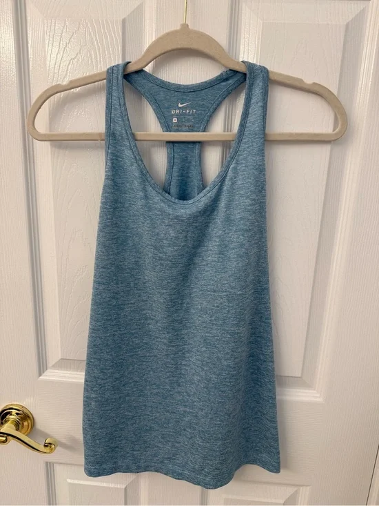 Nike Women's Heather Teal Racerback Tank Top