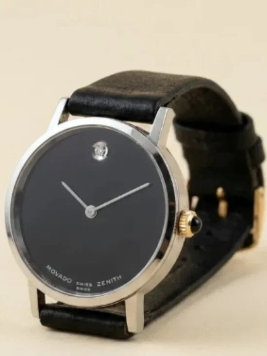 14k Movado Museum White Gold Lady's Watch
