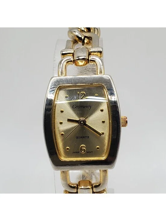 Gramercy Quartz Watch Women 20mm Two-Tone New Battery