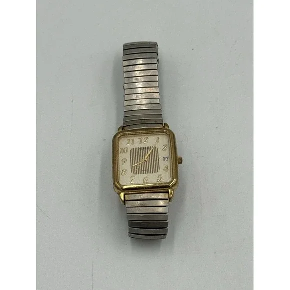 Vintage Watch Acqua Quartz Metal Stretch Band