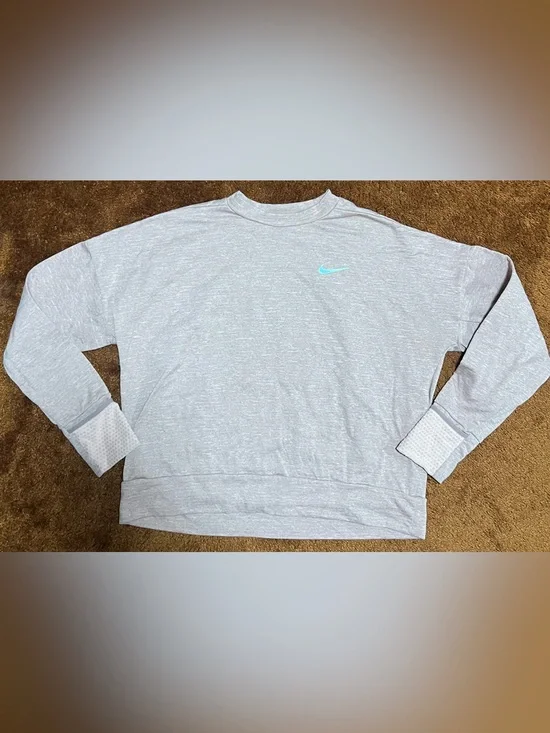 Nike Dark Pink long sleeve Tee with Swoosh