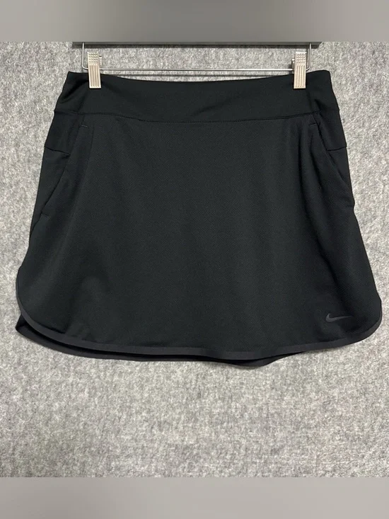 Black Nike Dri-Fit Athletic Gym Golf Skirt Skort Women's Size M