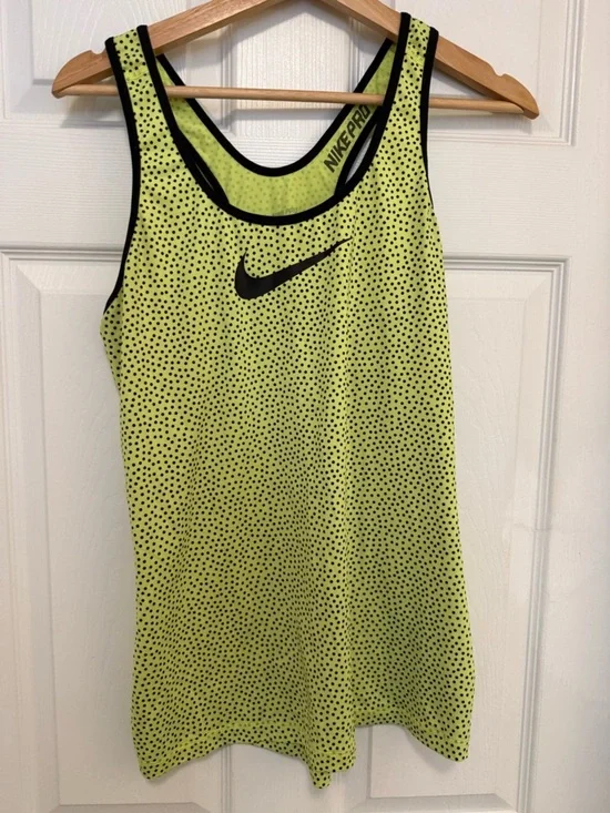 EUC Nike Pro Neon Volt Dri-FIT Racerback Tank