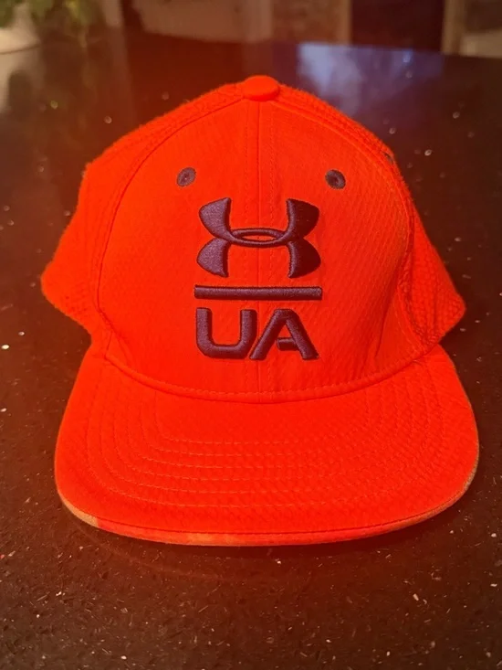 Under Armour Bright Orange Youth UA Mesh Snapback Cap