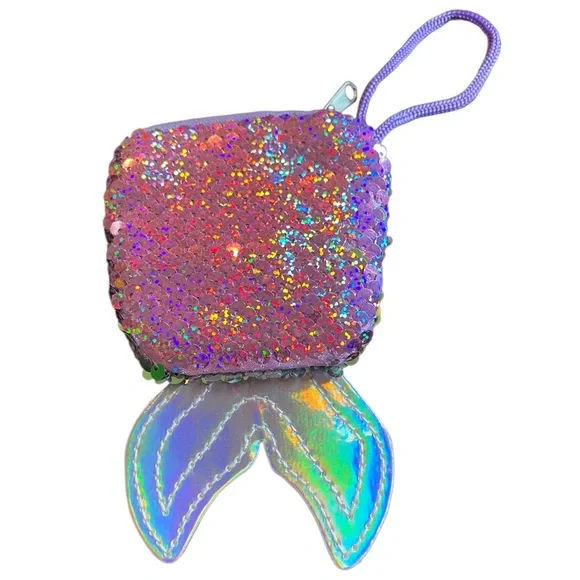 Iridescent Mermaid Sequin Coin Purse