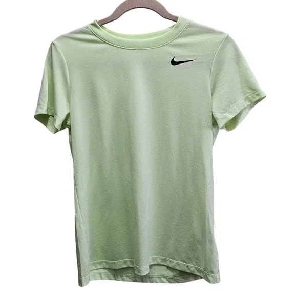Nike Womens Dri-FIT‎ Short Sleeve Performance T-Shirt Light Lime Green Small