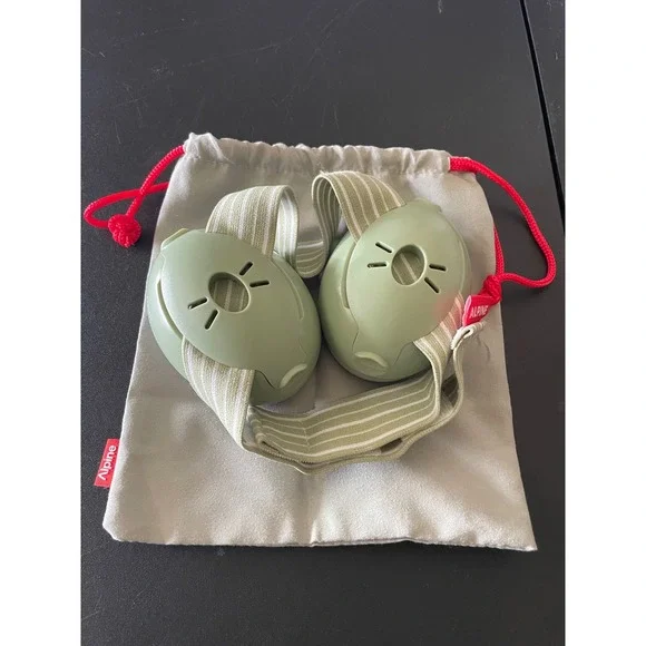 Alpine Muffy Baby Ear Protection for Babies and Toddlers up to 36 Months Green