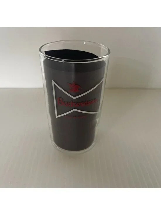 Vintage Budweiser Tasting Glass Small White Bow Tie Logo King of Beers 4