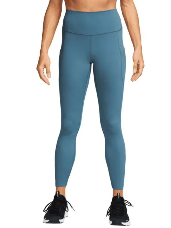 NIKE One Teal Blue Women's Workout‎ Leggings Pockets Women's Size Small Gym Yoga