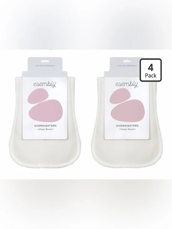 Esembly Overnighters Cloth Diaper Inserts-4 Pack (NEW)
