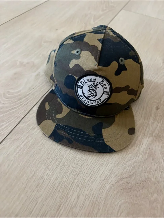Binky Bro Kids Camo Snapback Hat - Olive & Black