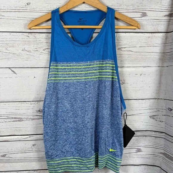 Nike Women's Blue Muscle Tank Top Size S