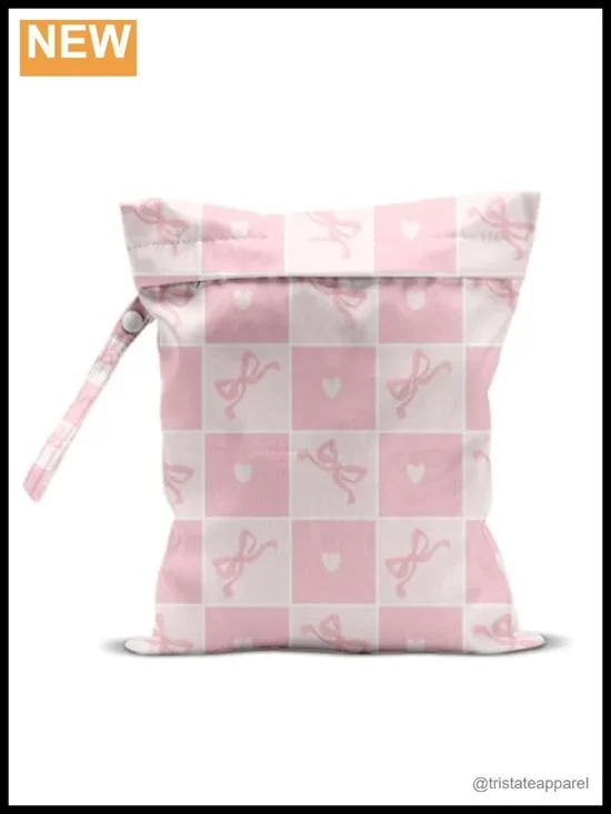 Wet Bag Waterproof TPU Zippered Pouch Travel Organizer Swim Diaper