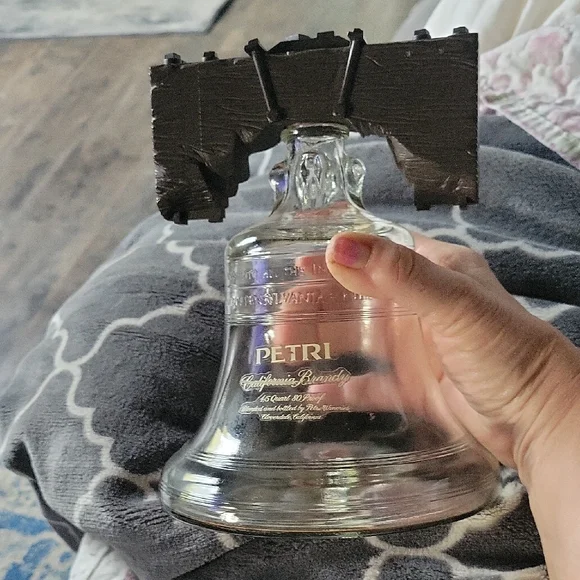 5 For 25.00/Liberty Bell Bottle,by Petri Brandy,Bar Ware,euc
