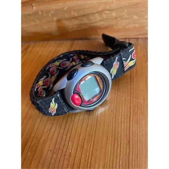 Timex T78751 Indigo Nylon Band Quartz Digital Kids Watch - Hot Wheels