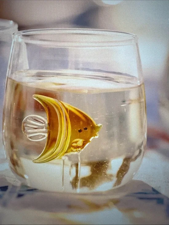 Anthropologie Angelfish Handblown Glass