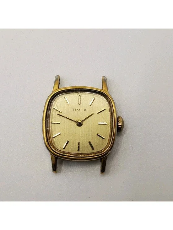 Vintage Timex Mechanical Square Womens Watch  Running 22mm No Band