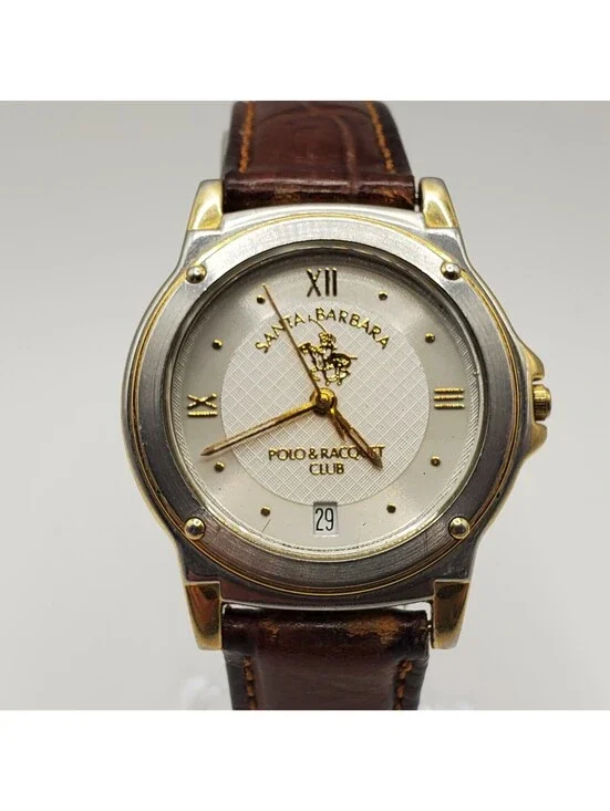 A Santa Barbara Polo Racquet Club Swiss Womens Watch ETA Movement New Battery
