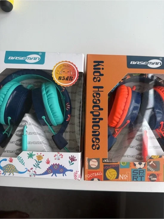 (2) Baseman Kids Headphones