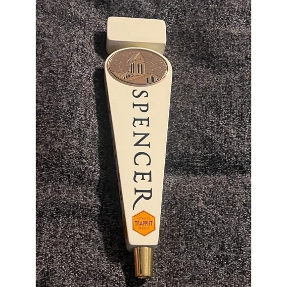 Spencer Beer Tap Handle Cream Excellent Trappist Ale Abbey Brewery Logo