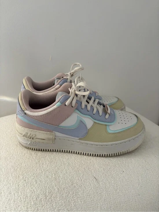 Nike Women's Pastel Multi-Panel Sneakers in Pink, Blue, Cream & White