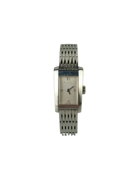 Gucci Watch Metro Silver Stainless Steel 2 Hand Quartz