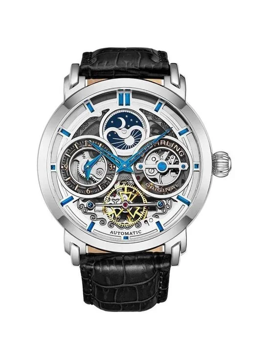 NWT Stuhrling Original Legacy Automatic Silver Dial Men's Watch
