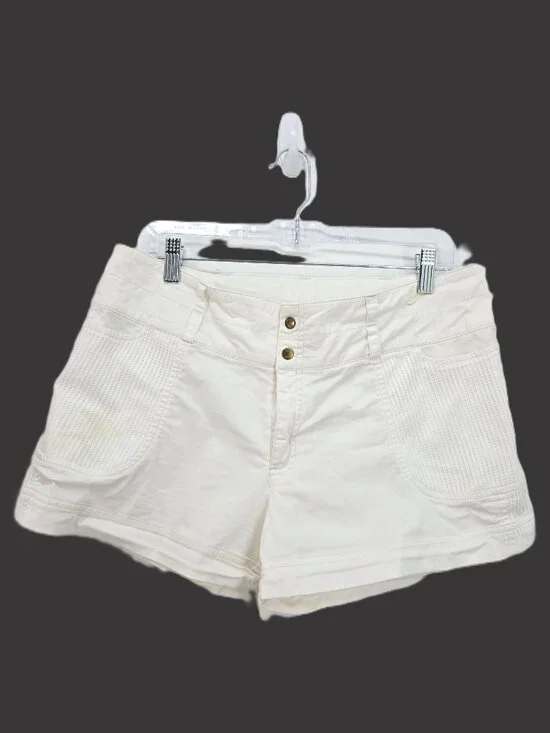 VTG 90s Y2K Women's Nike White horty Shorts Moisture Wicking Size 12 / 14