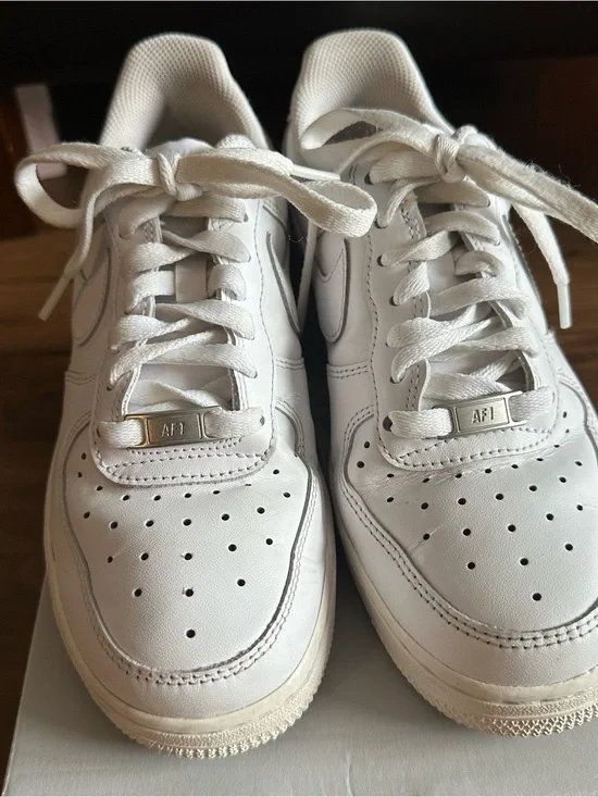 Nike White Low-Top Leather Sneakers