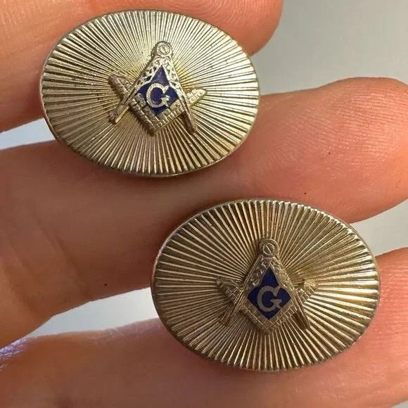 Vintage Masonic Gold tone Cufflinks