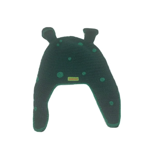 Hand Knit‎ Orge Shrek Hat Green Mumami Amsterdam Children Kids