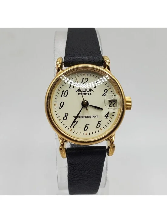 Timex Acqua Quartz Womens  Watch 22mm Date Dial New Battery