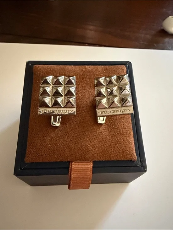 Burberry Gold Pyramid Stud Cufflinks box not included