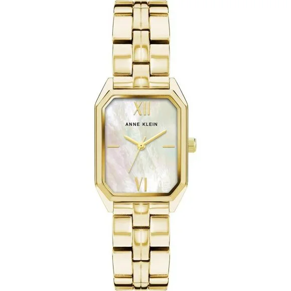 Women's Gold Tone Stainless Steel Water Resistant Bracelet Adjustable Watch