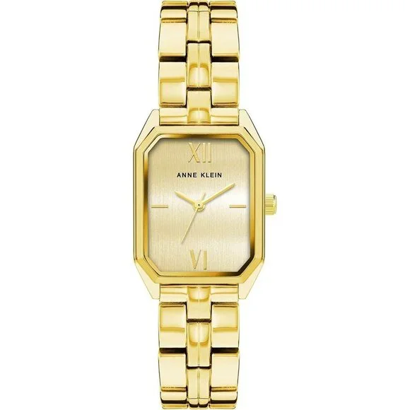 Women's Gold Stainless Steel Water Resistant Bracelet Adjustable Watch