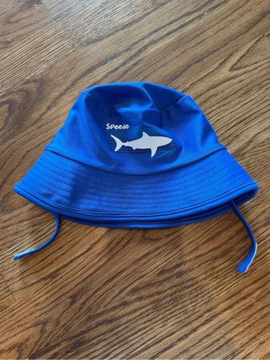 Speedo Blue Shark Bucket Hat for baby