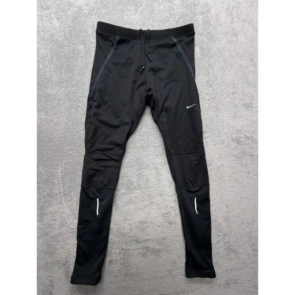 Nike Dri-FIT Pants Womens Medium Black Compression Running Leggings‎ 453472-010
