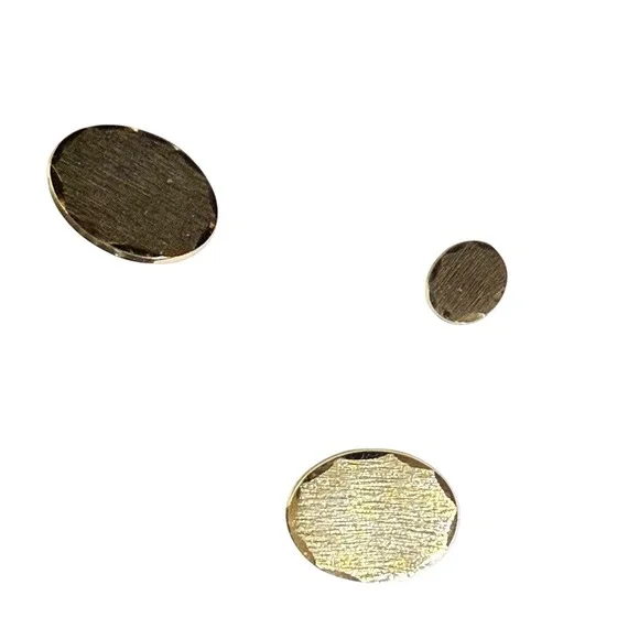 Vintage Gold Tone Cufflinks‎ and Tie Tack Set Textured Design Elegant