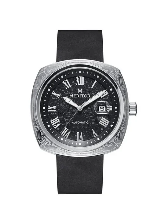 NWT Heritor Davenport Black Dial Men's Watch