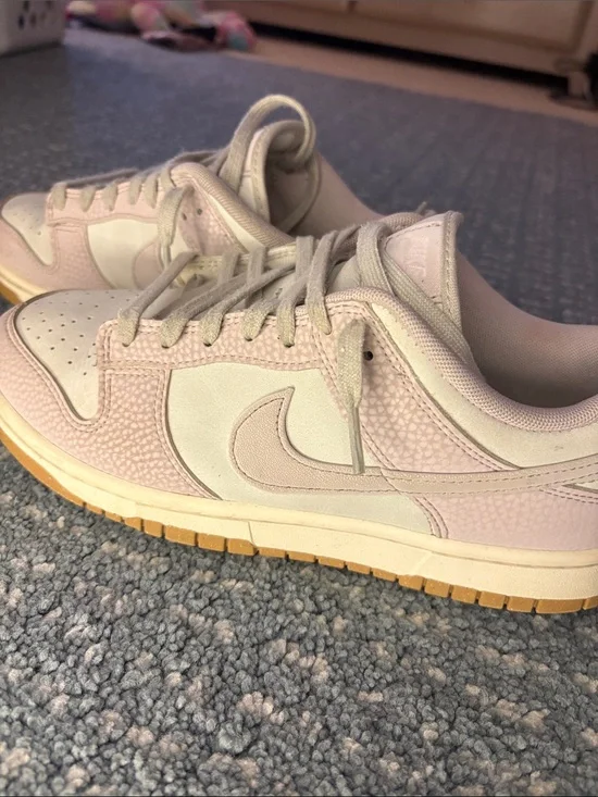 Nike Women’s Low-Top Sneakers in Light Pink and Cream