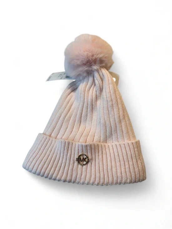 Michael Kors Kids Pink Pom Beanie