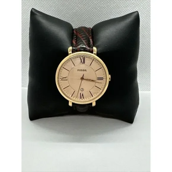 Fossil Jacqueline ES3435 Women's Brown Leather Analog Dial Quartz Watch JNA353