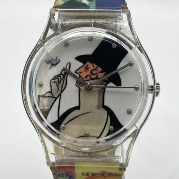 New Yorker Magazine Watch Eustace Tilley Unisex 34mm KJK New York New Battery 9