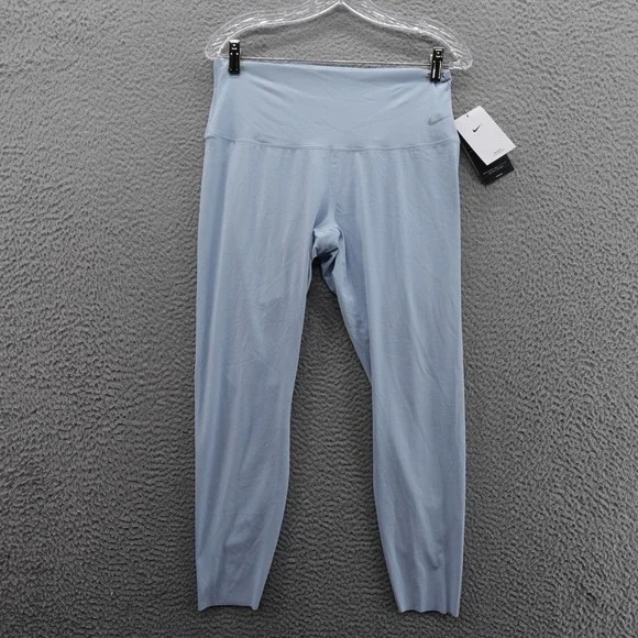 Nike Zenvy Gentle Support High Waisted‎ 7/8 Leggings Large Blue Women Active NWT