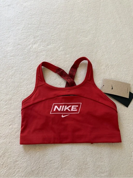 Nike Red Sports Bra Crop Top